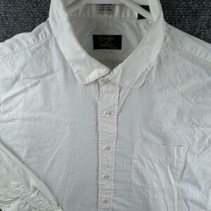 Gitman Bros Brody’s TTX Pinpoint 17 35 White Button Up Shirt Long Sleeve Cotton